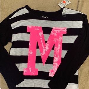 “M” Justice shirt size 6/7